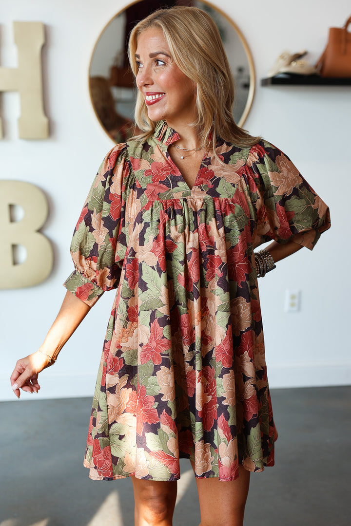 Fall Printed Dress