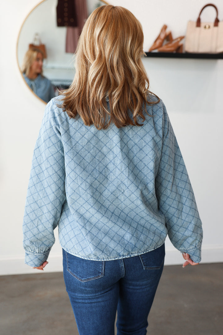Denim Quilted Jacket