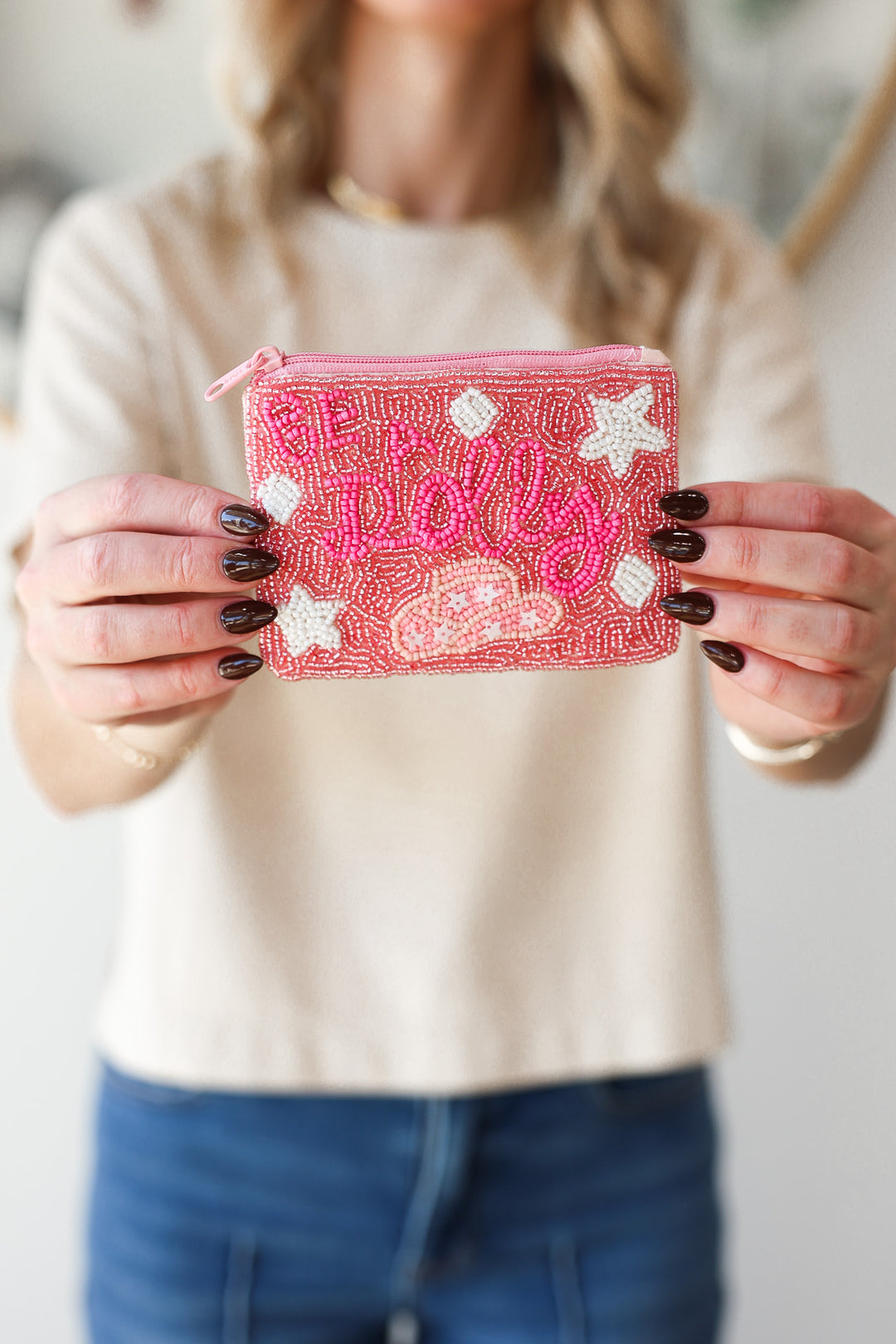 Be a Dolly Beaded Coin Pouch