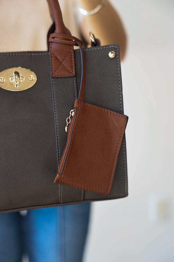 Cameron 3-in-1 Handbag - Charcoal