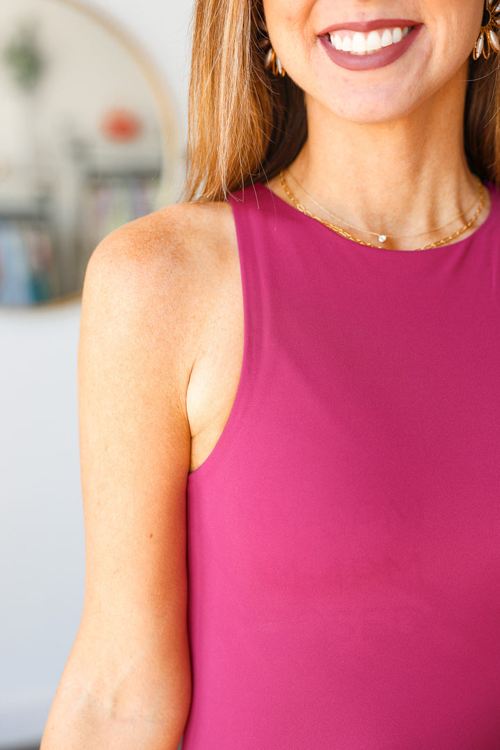 Steve Madden Nico Bodysuit - Berry
