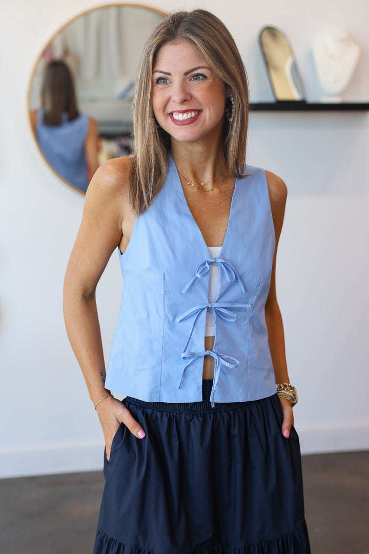 Steve Madden Aliza Top - Blue