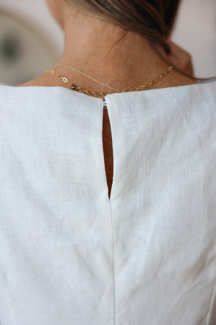 Linen Tank - Off White