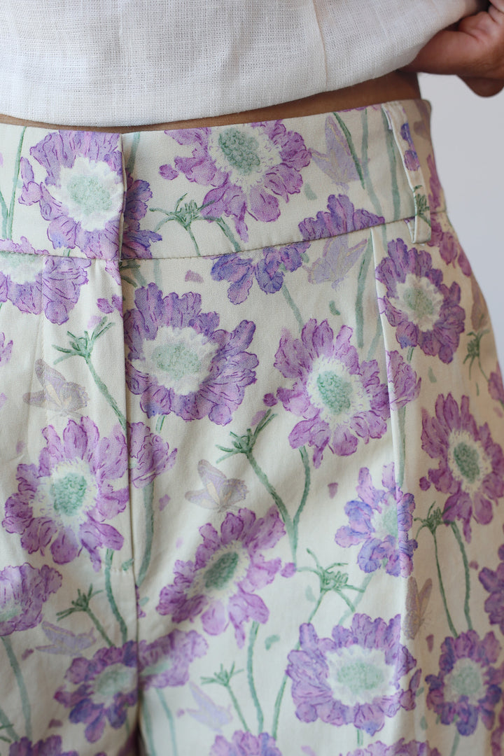Floral Shorts - Lilac