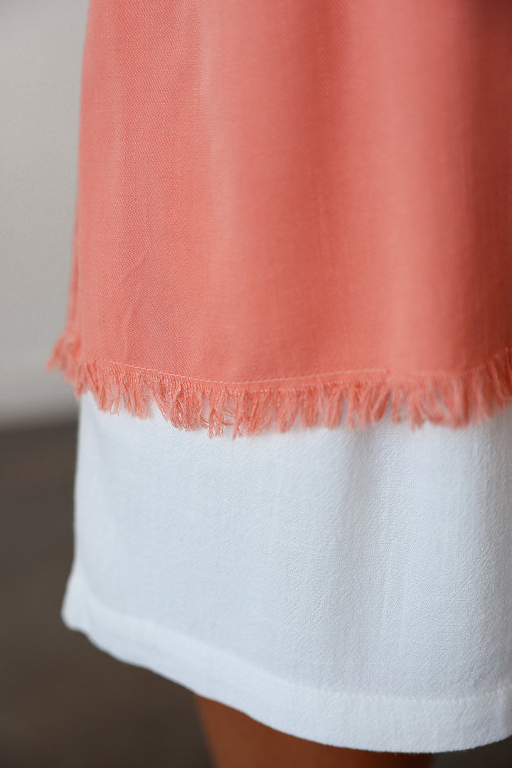 Adjustable Strap Tank - Light Coral