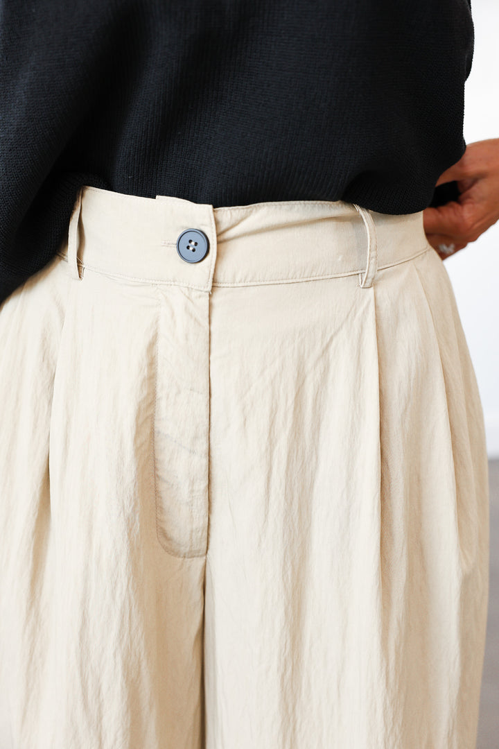 Wide Leg Pants - Tan