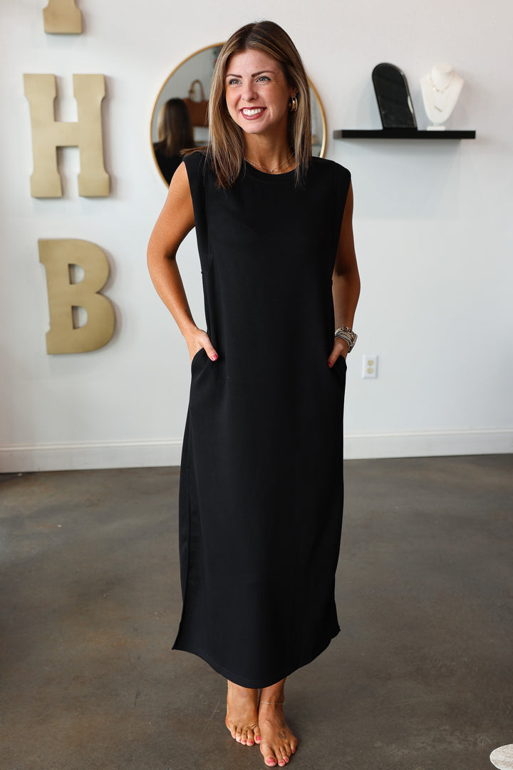 Shift Maxi Dress - Black