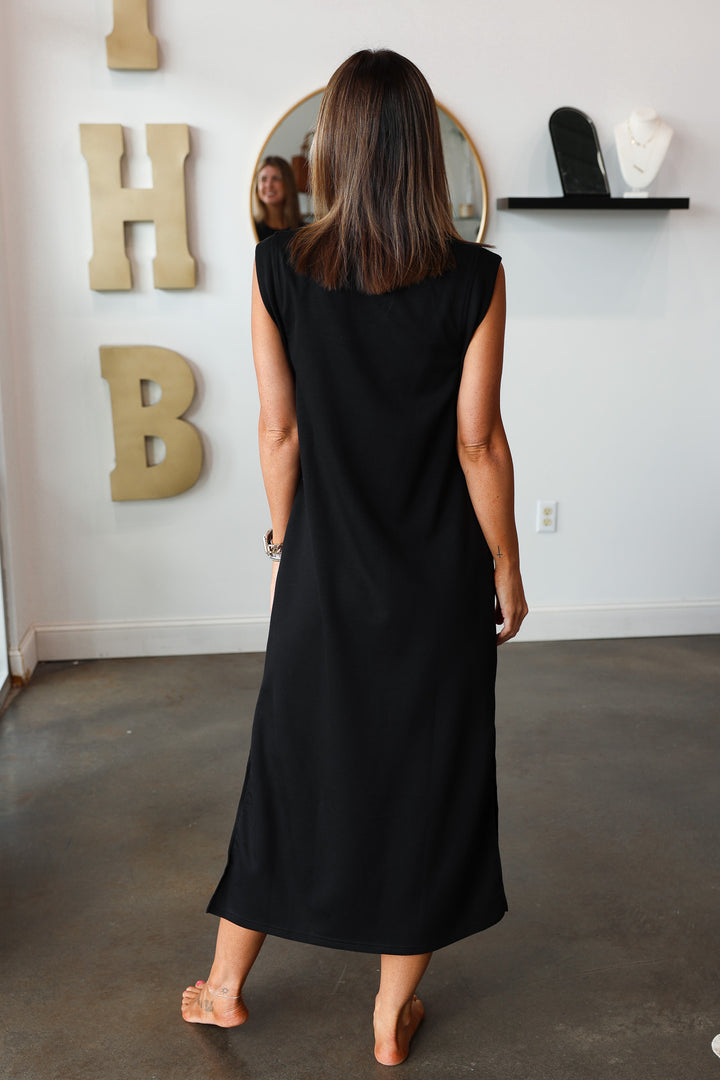 Shift Maxi Dress - Black