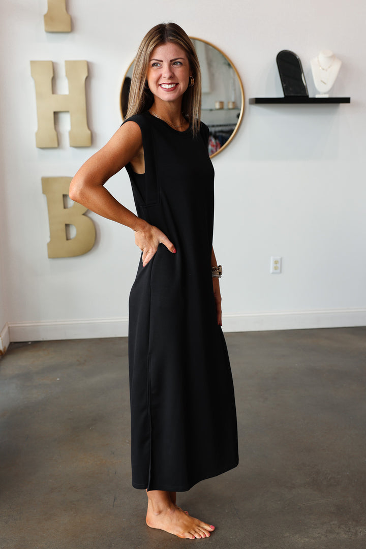 Shift Maxi Dress - Black