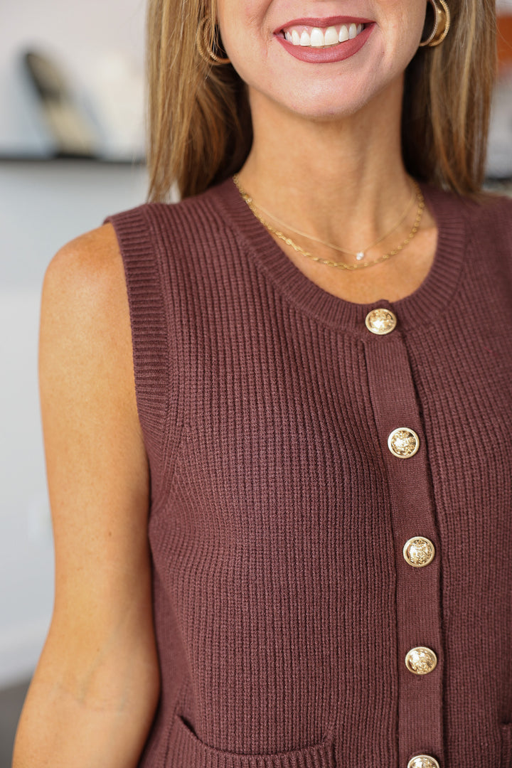 Steve Madden Aliyah Top - Chocolate