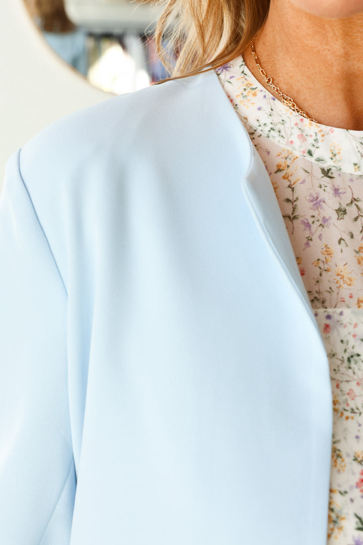 Steve Madden Serena Blazer - Sky Blue