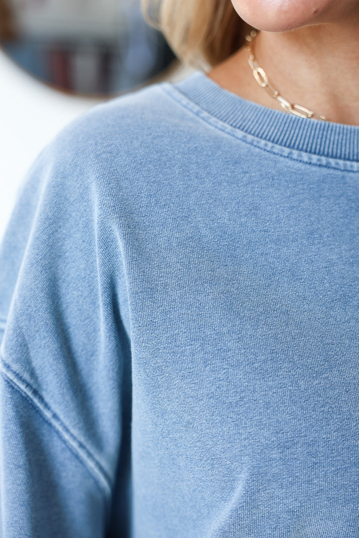 Oversized Sweatshirt - Denim
