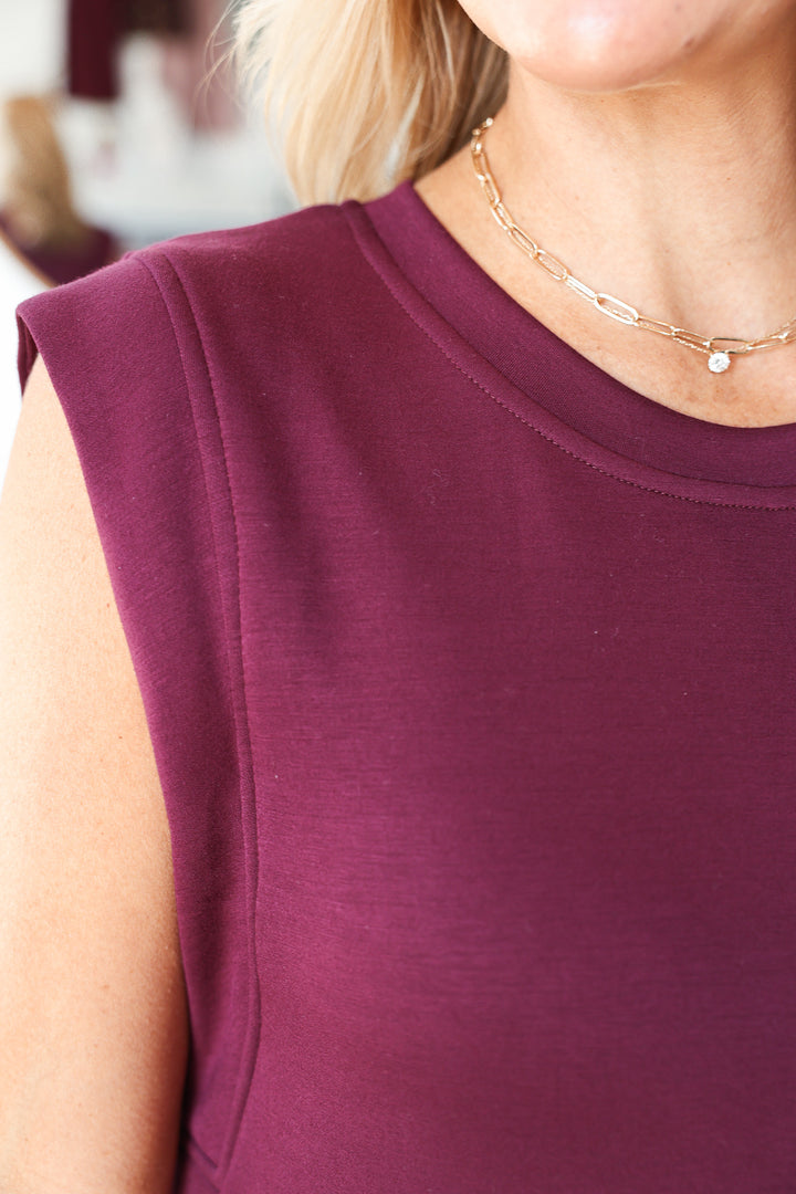 Shift Maxi Dress - Wine