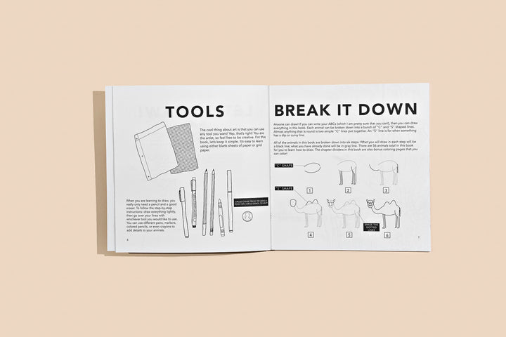 All the Animals: A How To Draw Art Book For Kids