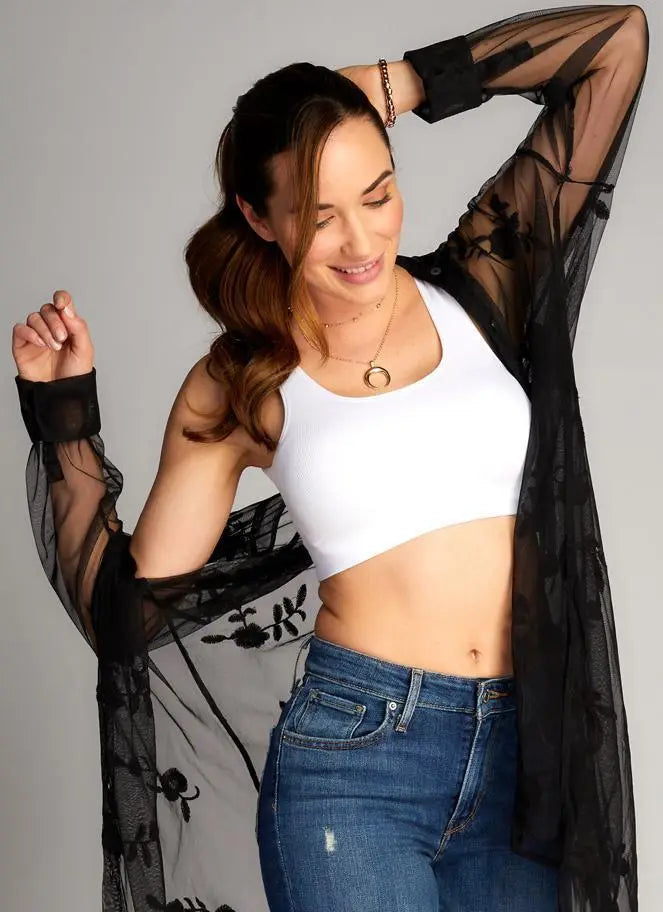 Bamboo Bralette - White