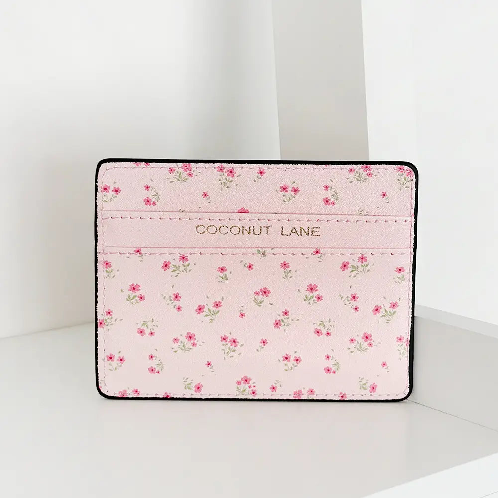 Ditsy Floral Pink Cardholder