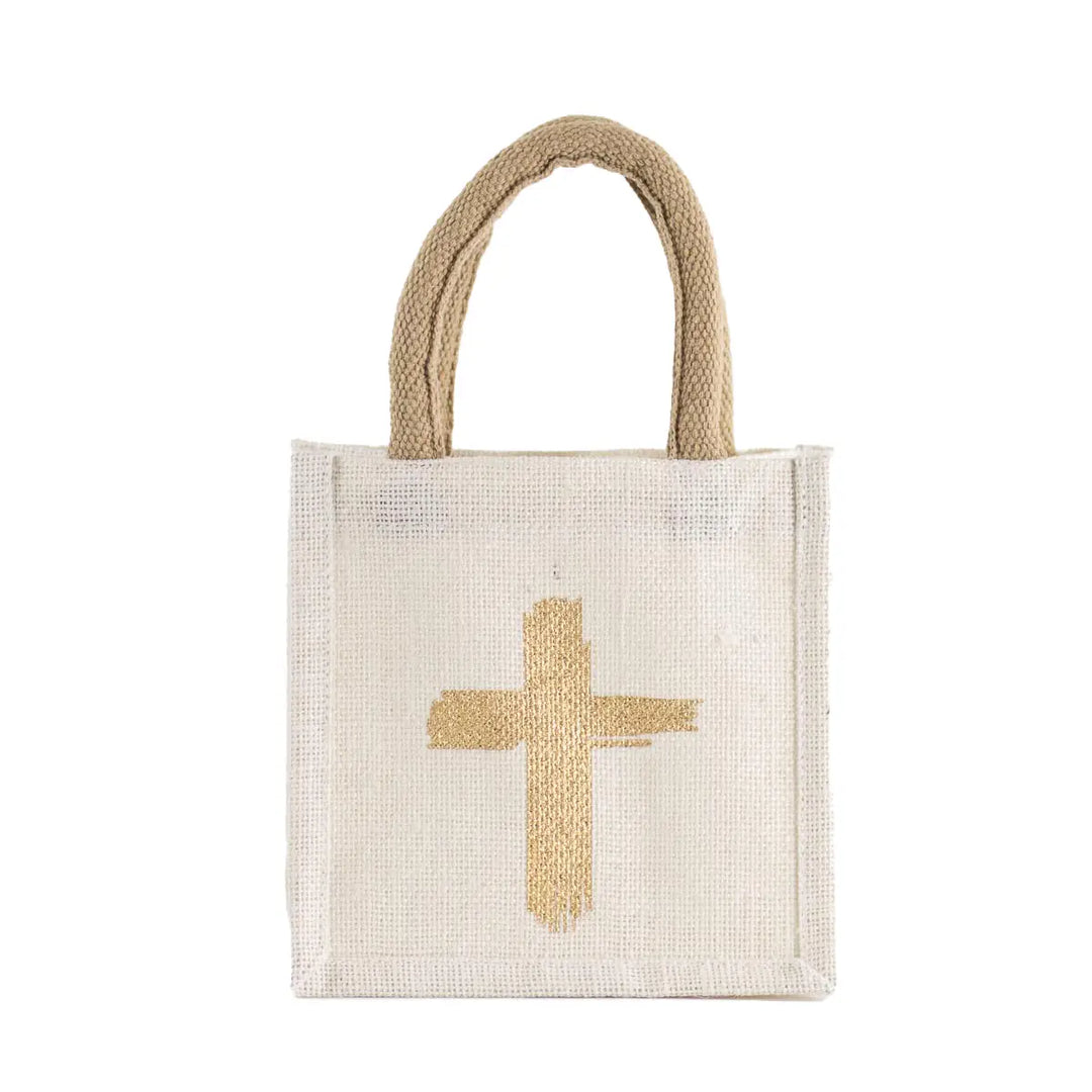 Gold Cross Gift Tote
