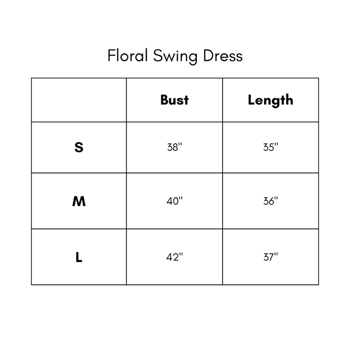 Floral Swing Dress - Blue