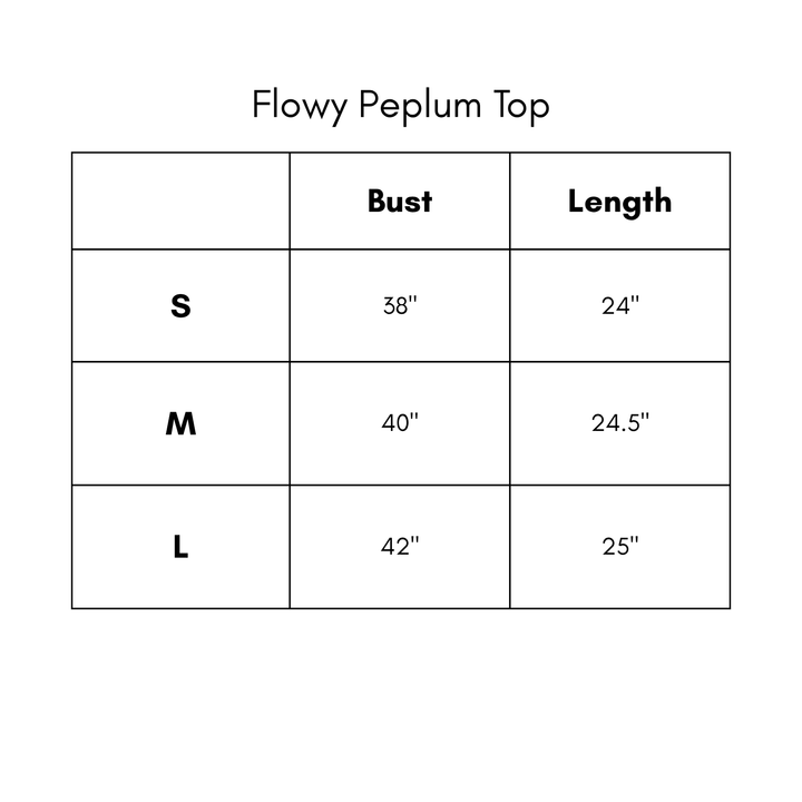 Flowy Peplum Top - Taupe