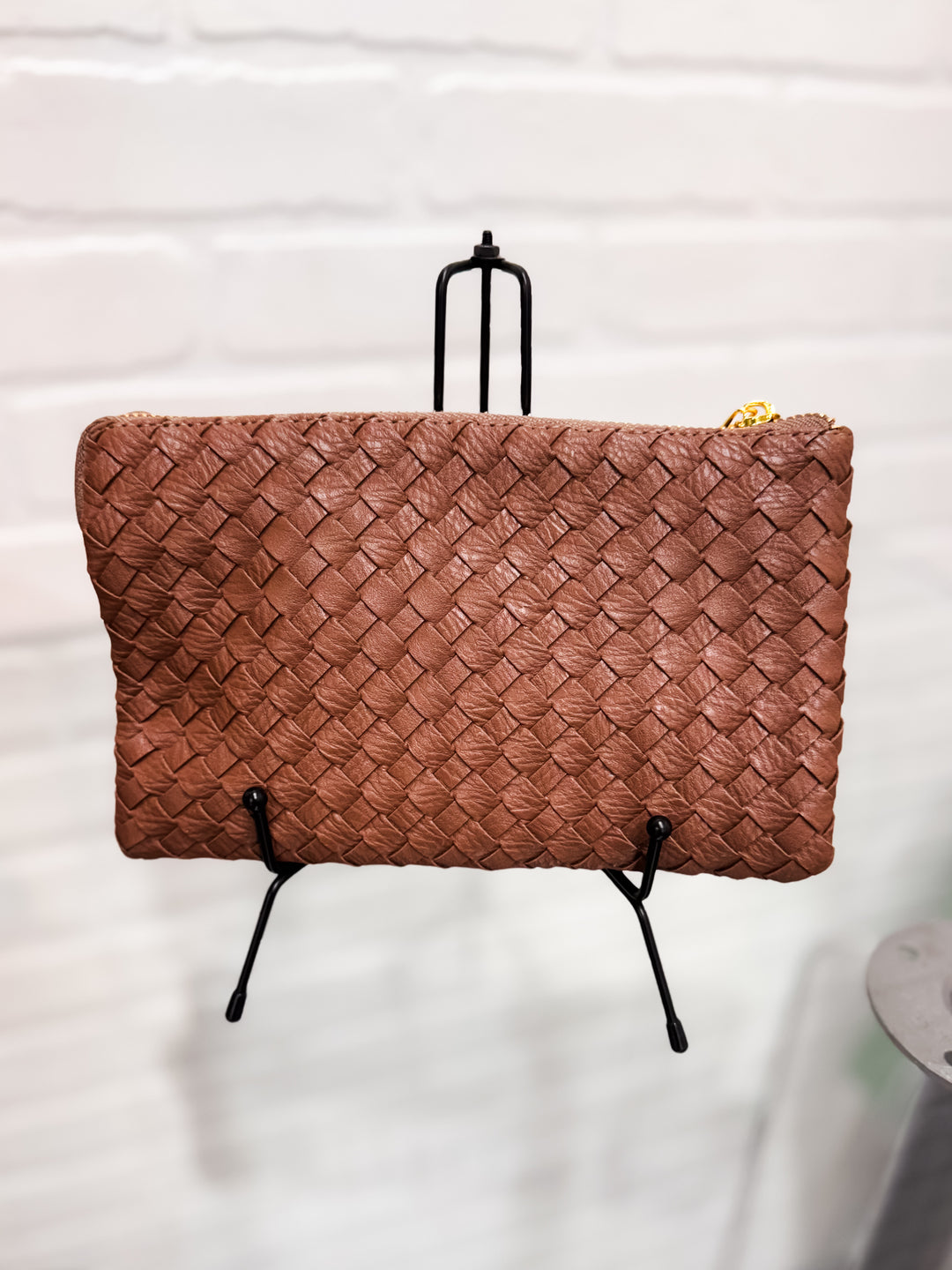 Small Quilted Crossbody/Wristlet - Khaki