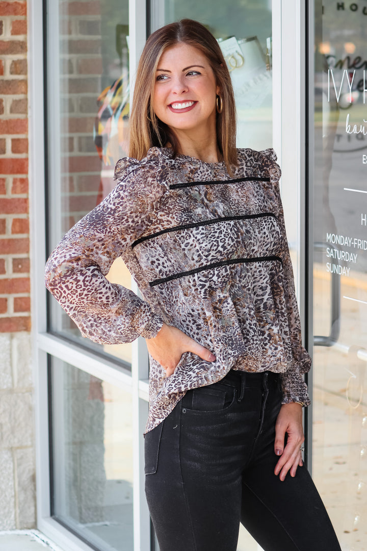 Flowy Printed Blouse