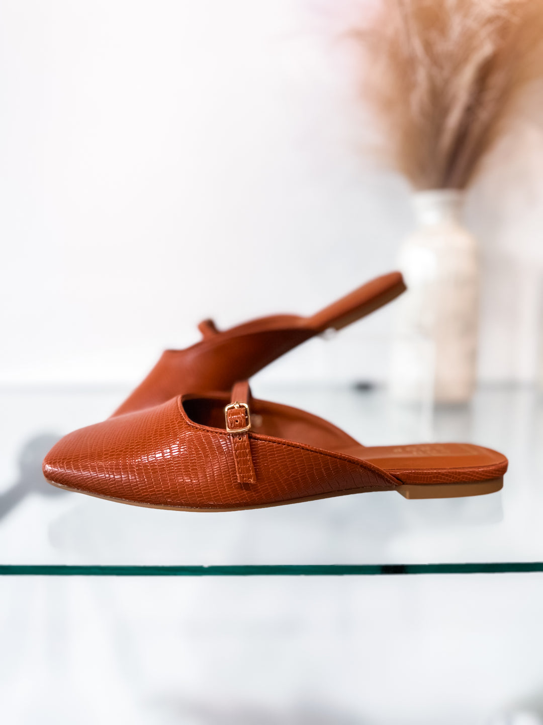 Athena Mule - Brown Lizard