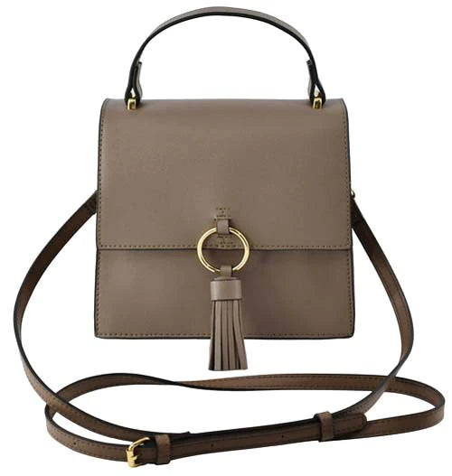 Ring Tassel Crossbody Bag - Taupe