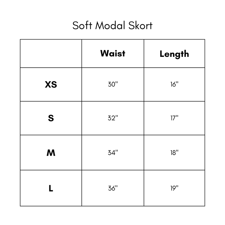 Soft Modal Skort - White