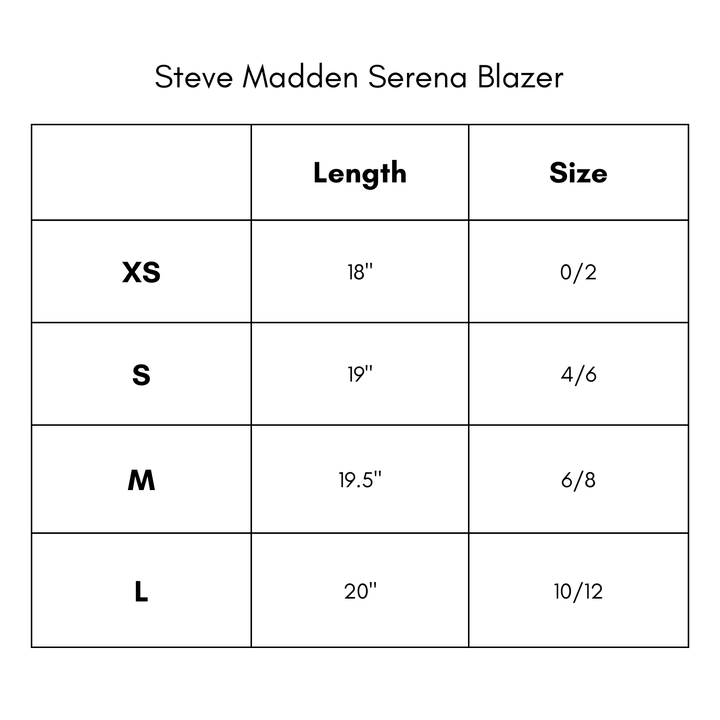 Steve Madden Serena Blazer - Sky Blue