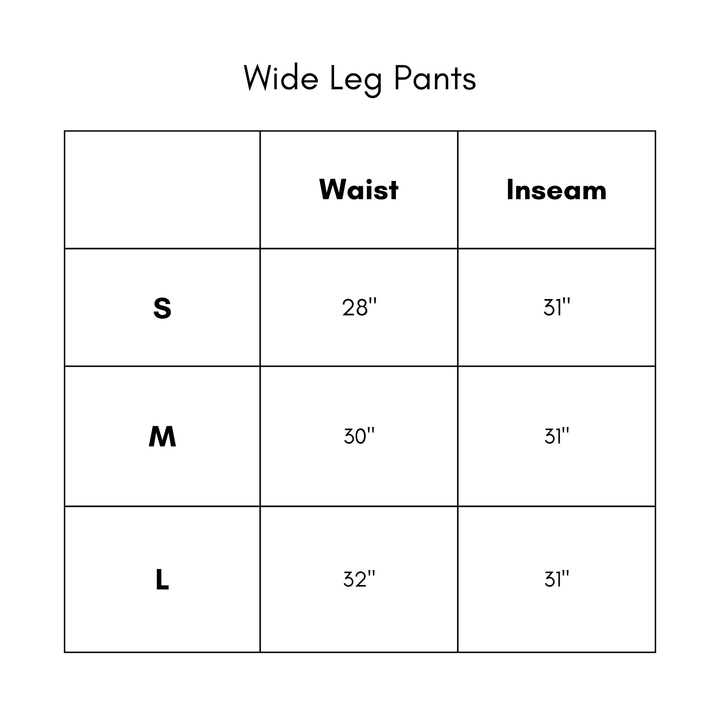 Wide Leg Pants - Dark Denim