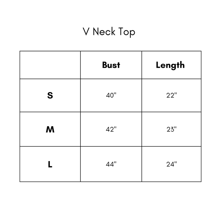 V Neck Top - Off White