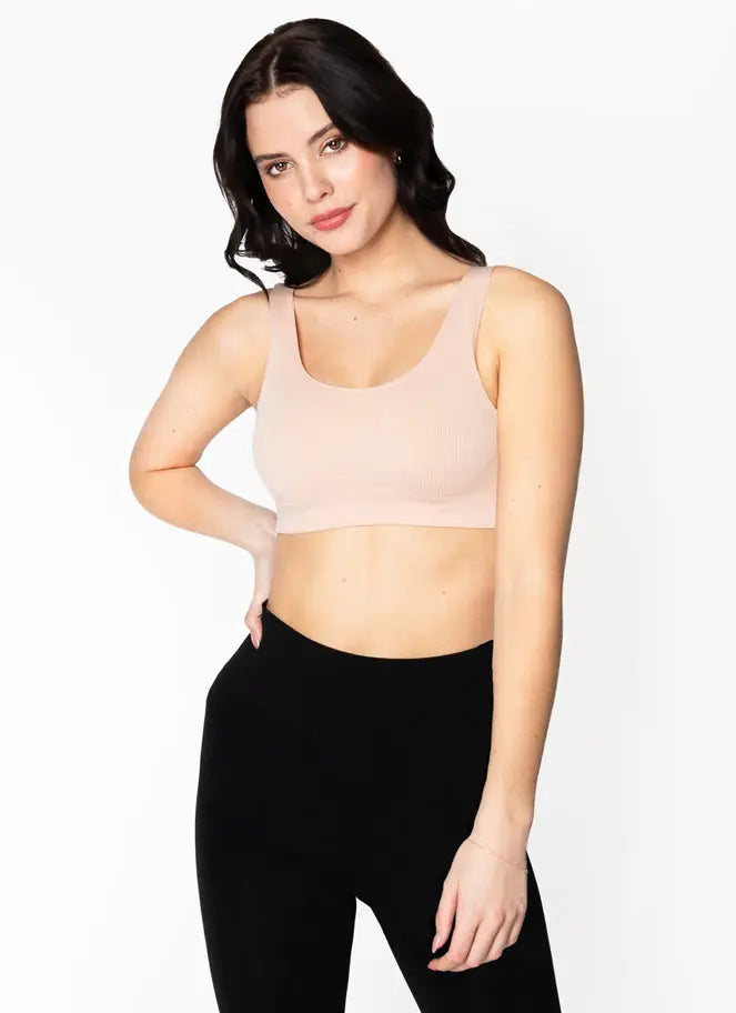 Bamboo Bralette - Frappe