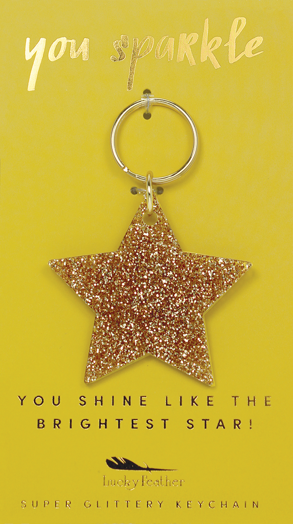 Glitter Keychain - STAR