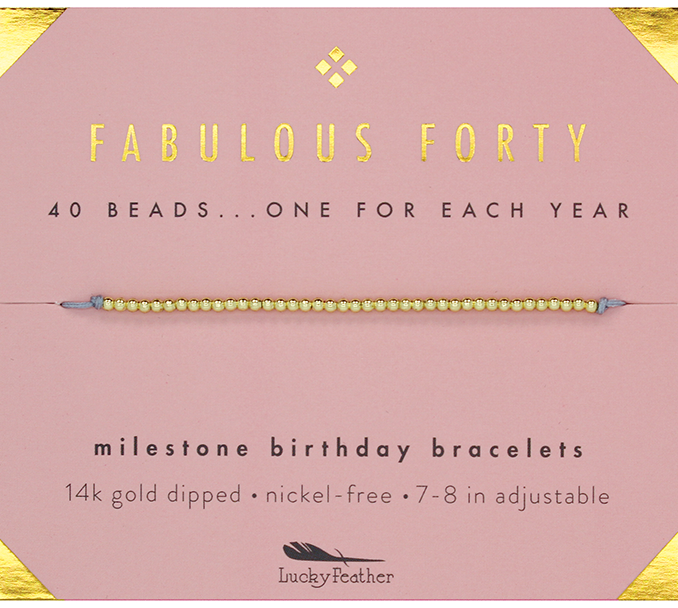 Birthday Bracelet - Forty