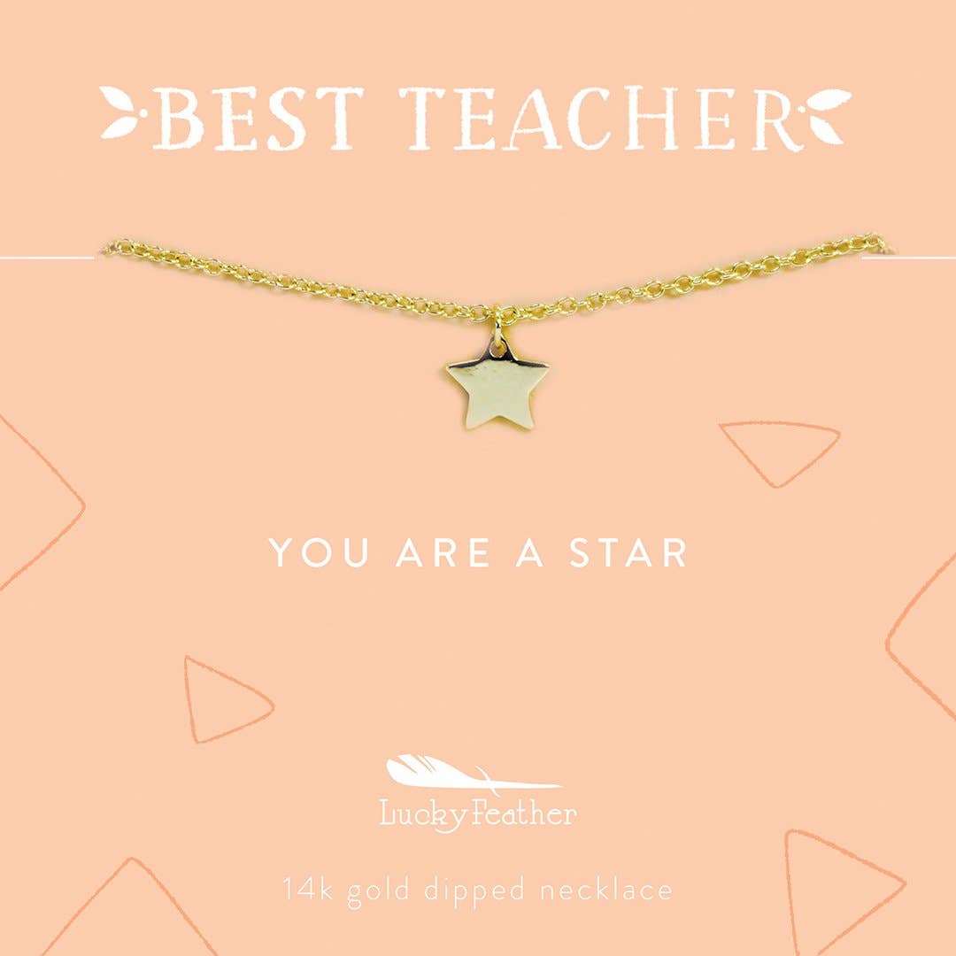 You are a Star Teacher Necklace