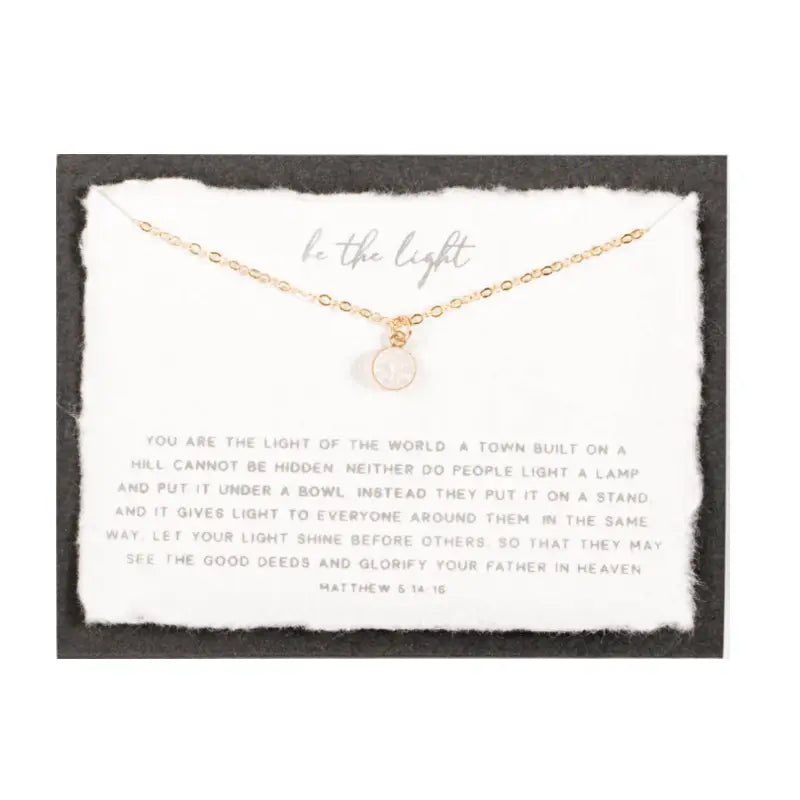 Be the Light Necklace - 14k Gold Filled