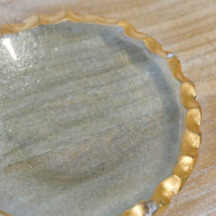 Trinket Dish - Gold/Clear