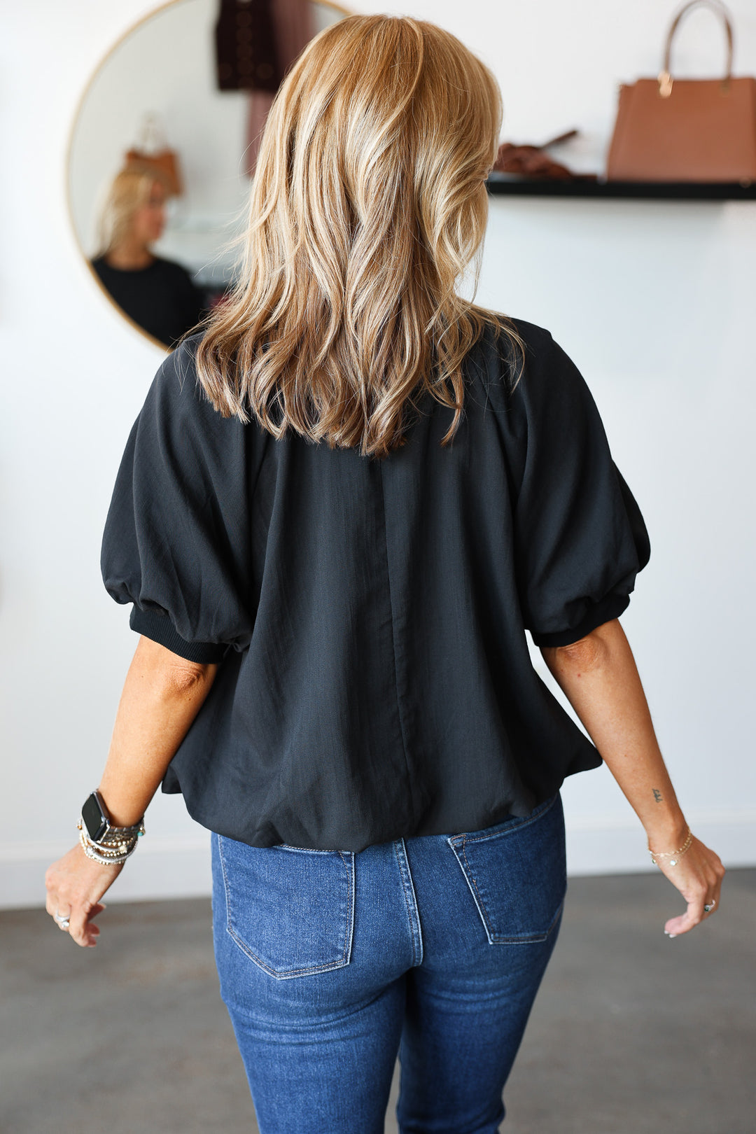 Embroidered Top - Black