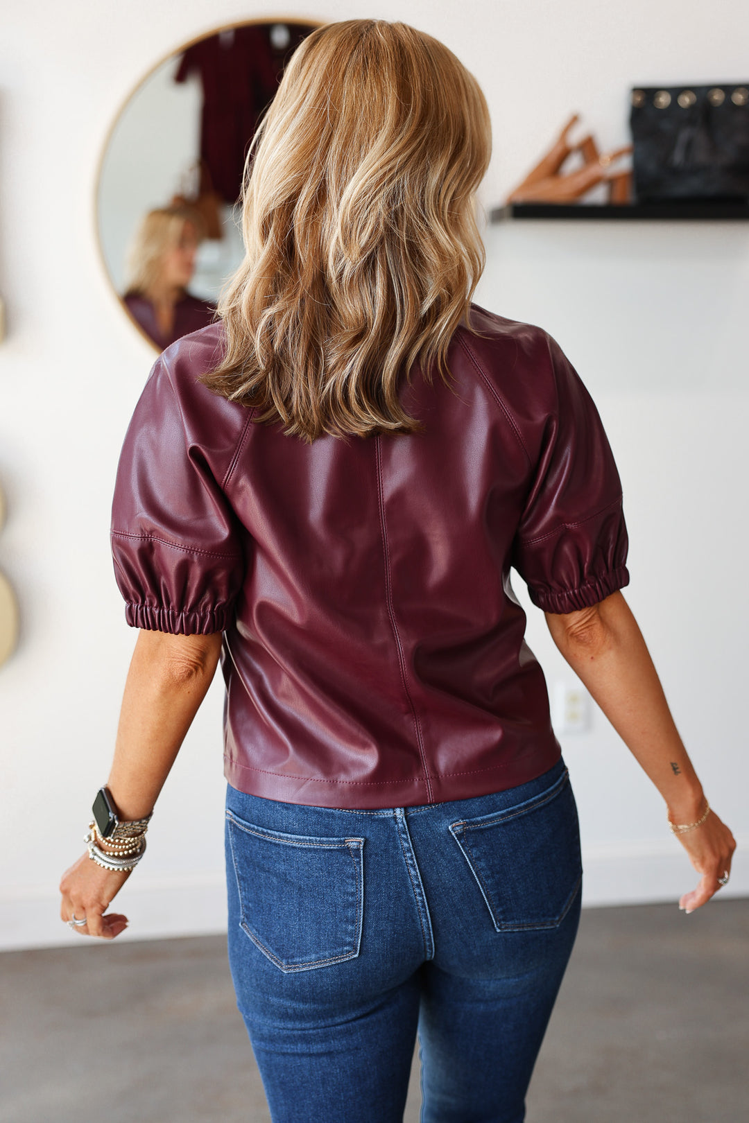 Steve Madden Roxanne Top - Wine