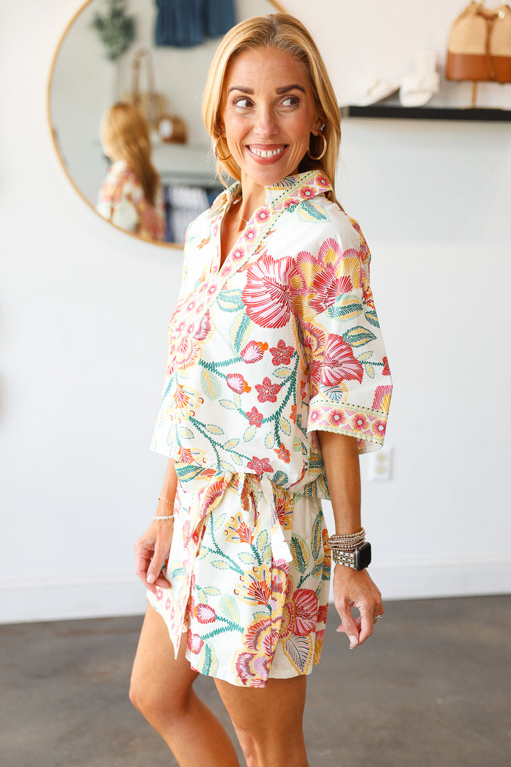 Printed Skort