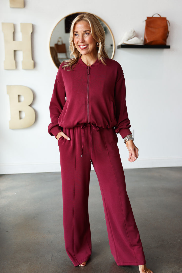 Soft Modal Pants - Rosewood