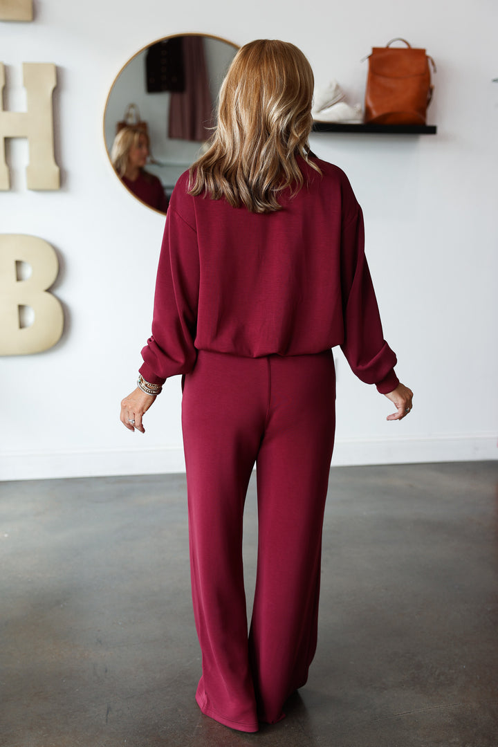 Soft Modal Pants - Rosewood