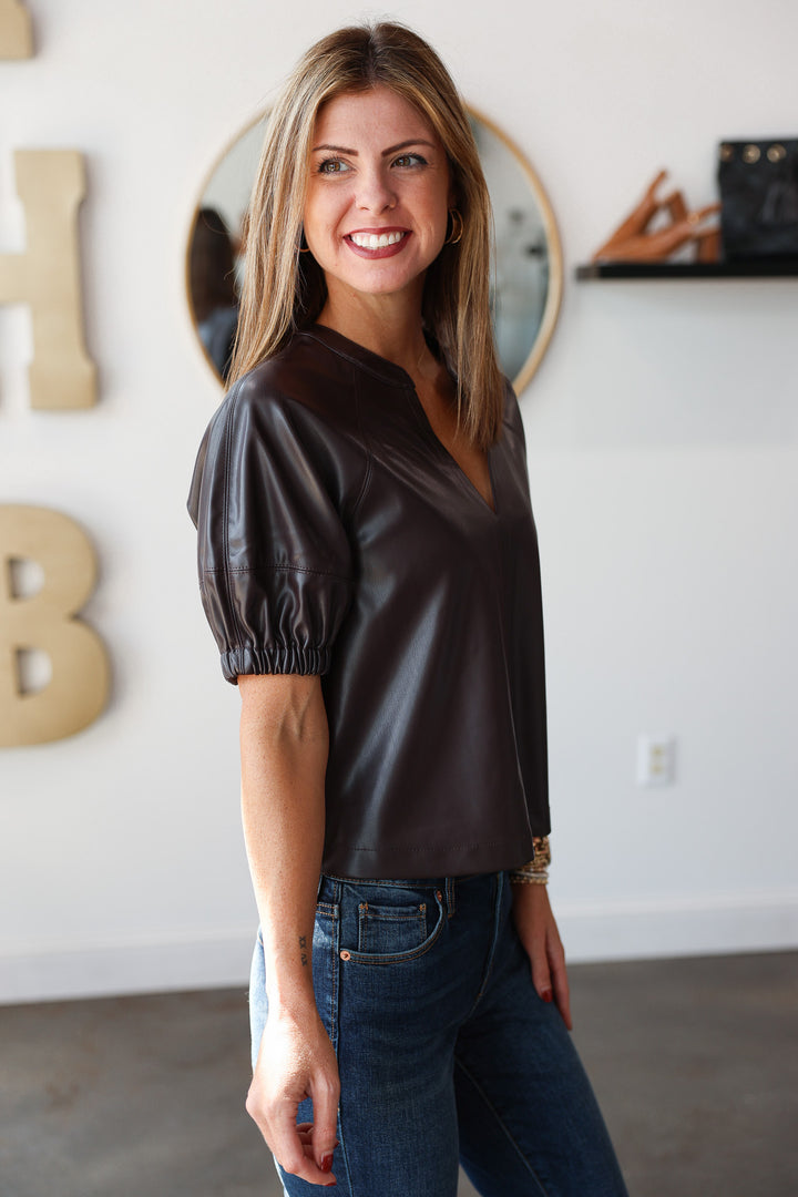 Steve Madden Roxanne Top - Brown