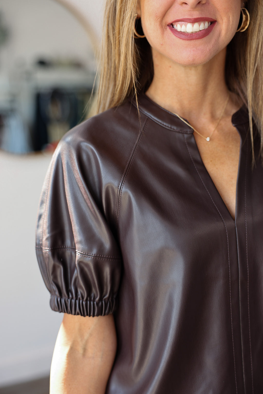 Steve Madden Roxanne Top - Brown