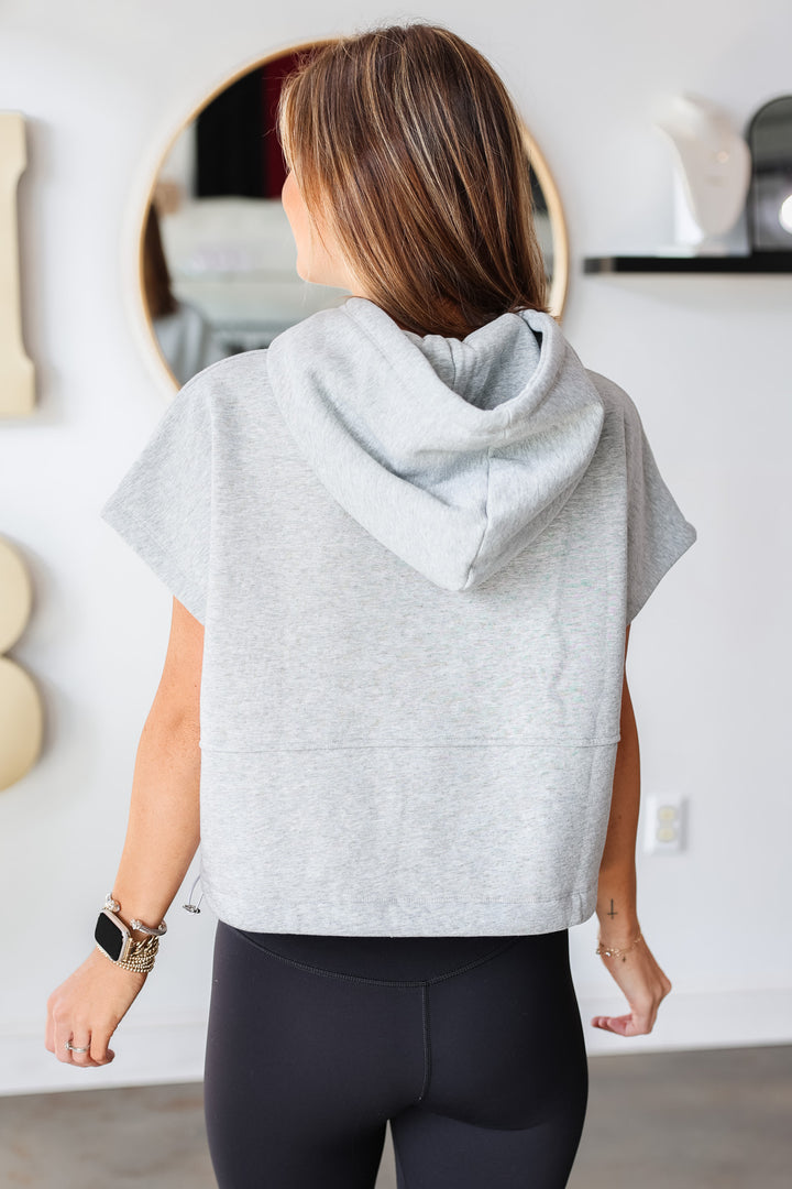 Sleeveless Hoodie - Heather Gray