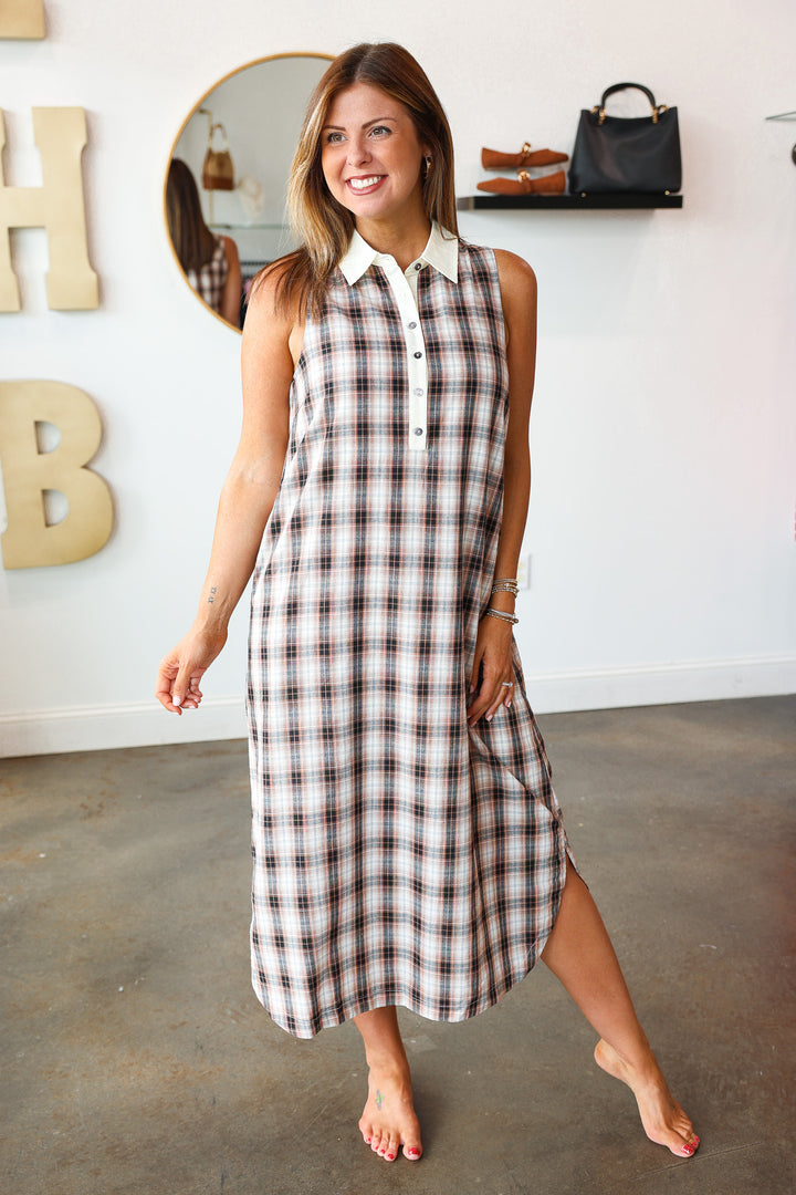 Plaid Maxi Dress
