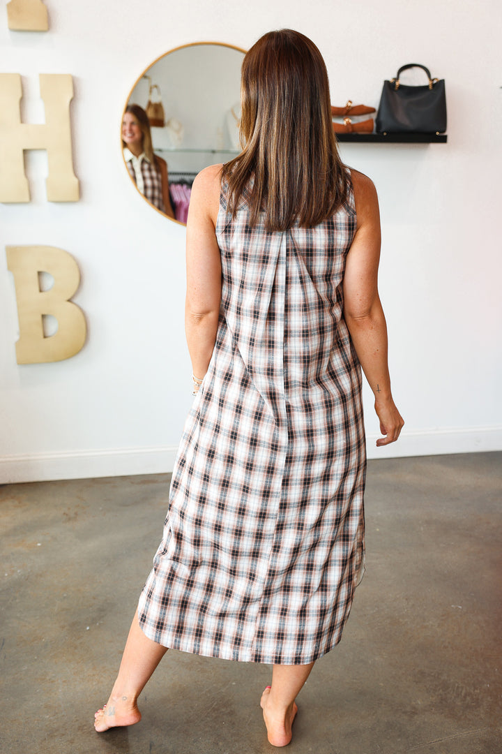 Plaid Maxi Dress