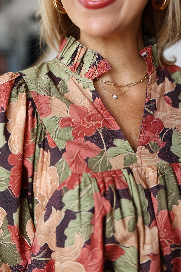 Fall Printed Dress