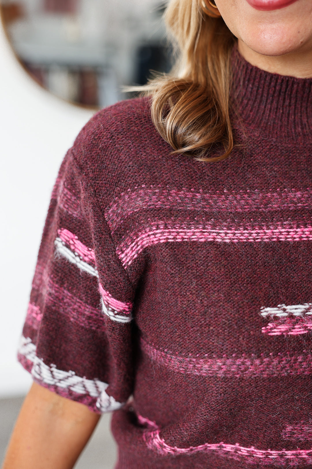 Steve Madden Ketra Sweater - Wine