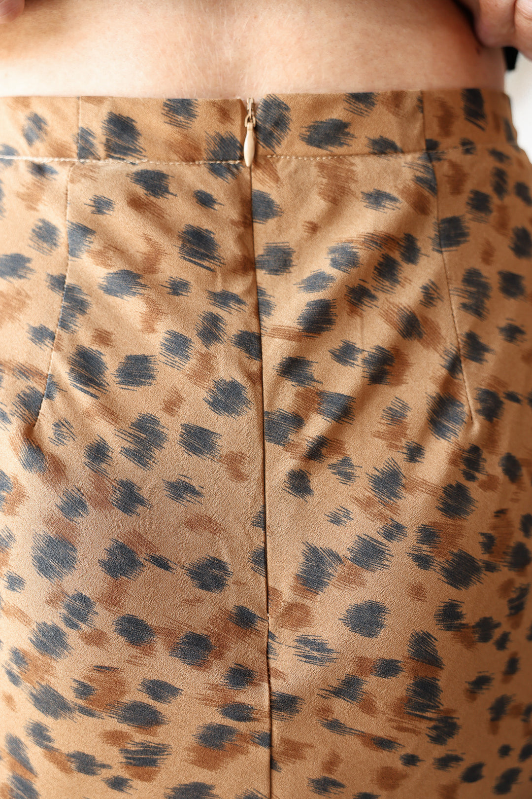 Animal Print Midi Skirt